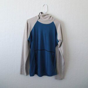 BRAND NEW Melanzana Micro Grid Hoodie V2 "Fog & Marine" Men's Small